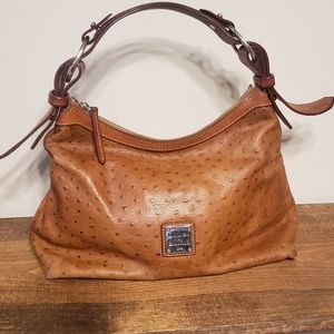 Dooney and Bourke ostrich embossed leather bag